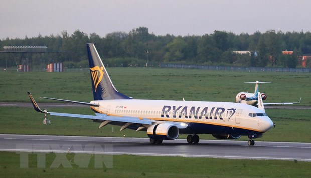 Máy bay của hãng hàng không Ryanair. (Ảnh: AFP/TTXVN) Media